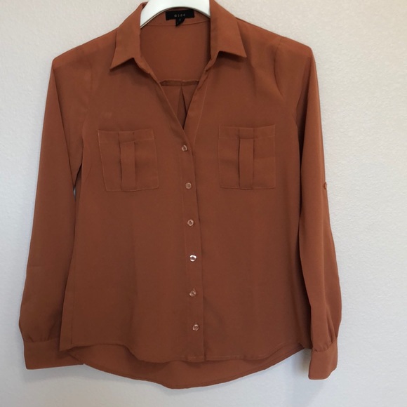 mine Tops - MINE | WOMEN’S BUTTON UP LONG SLEEVE S